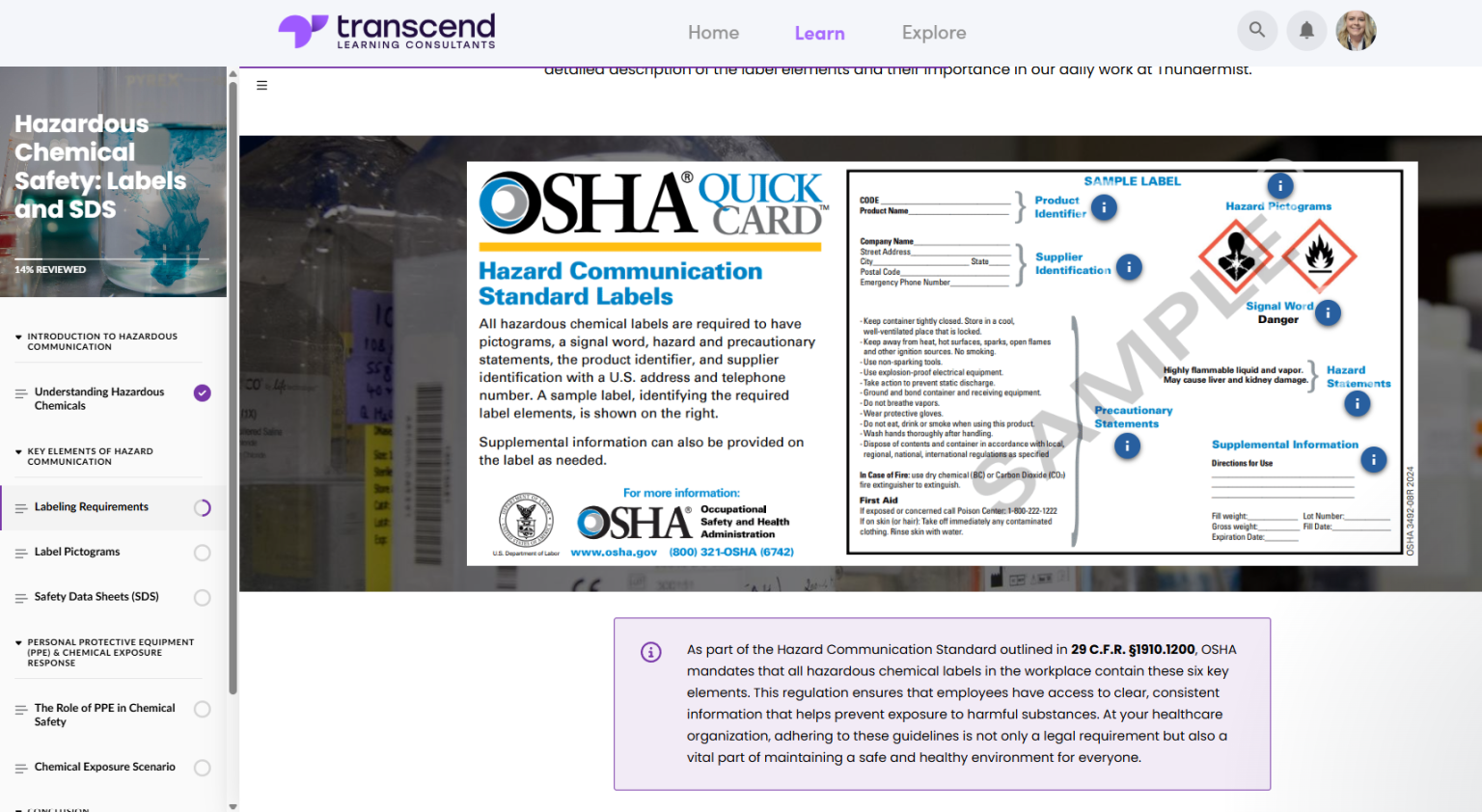 eLearning Interactive Example [Click each "i" icon to learn more...]